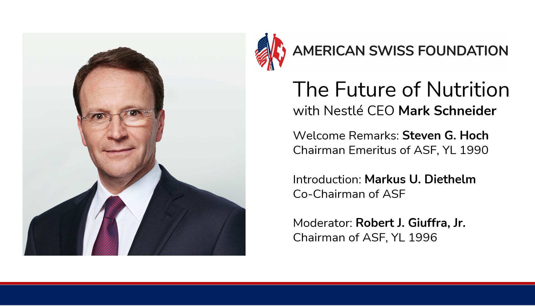 Caption News on the American Swiss Foundation’s Thanksgiving to the CEO of Nestlé
