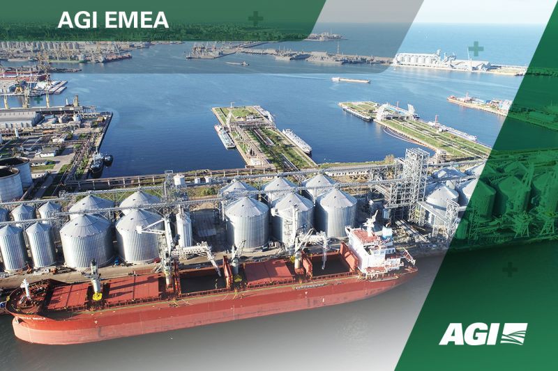 Caption news on the turn-key solution includes No. 24 AGI FRAME flat bottom silos & more