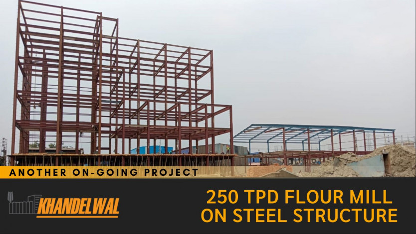 Caption news on KHANDELWAL GROUP's 250 TPD Flour Mill project