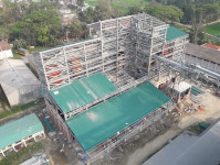 Caption news on MFSP W3 Mymensingh site with AGI MFS silo for Rice