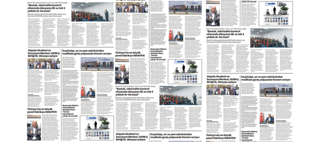 Türkiye Ekonomi Newspaper introduced the leading names of the milling and feed sector