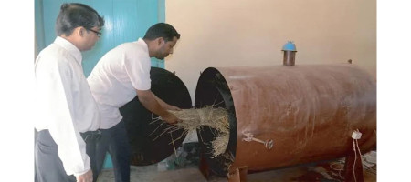 BINA develops an eco-friendly biochar machine for sustainable agriculture
