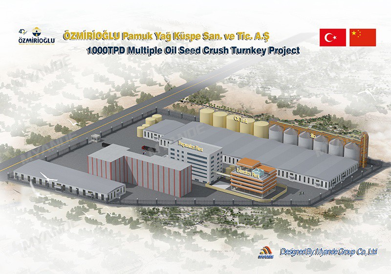Myande Undertakes 1,000TPD Multiple Oil Seeds Crushing Project in Turkey