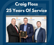 Craig Floss Recognized For 25 Years Of Service To Council