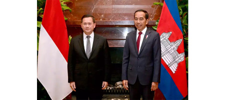 Jokowi, Cambodian Prime Minister Hun Manet discuss rice imports