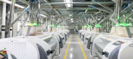 What is modern flour milling technology like in the world today?