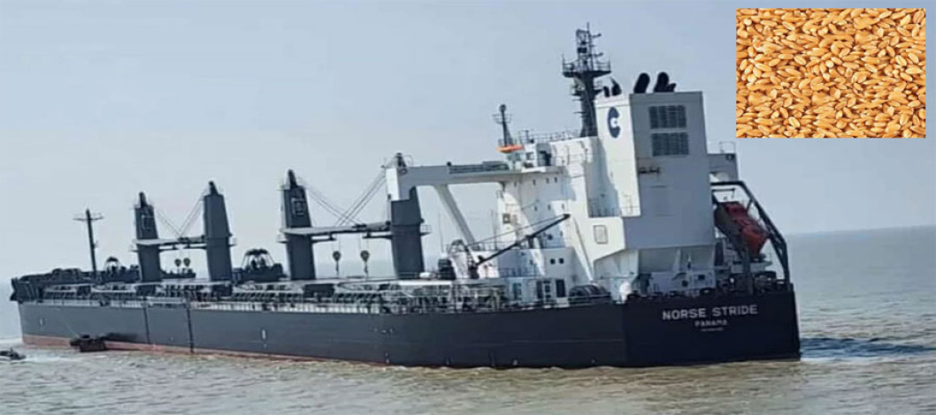 Wheat is officially arriving from the United States for the first time