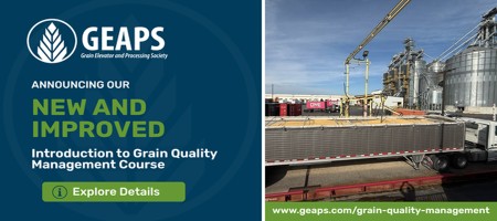 GEAPS Launches New Introduction to Grain Quality Management Online Learning Course  Education in Protecting Grain Quality Long Before Grain Leaves the Bin
